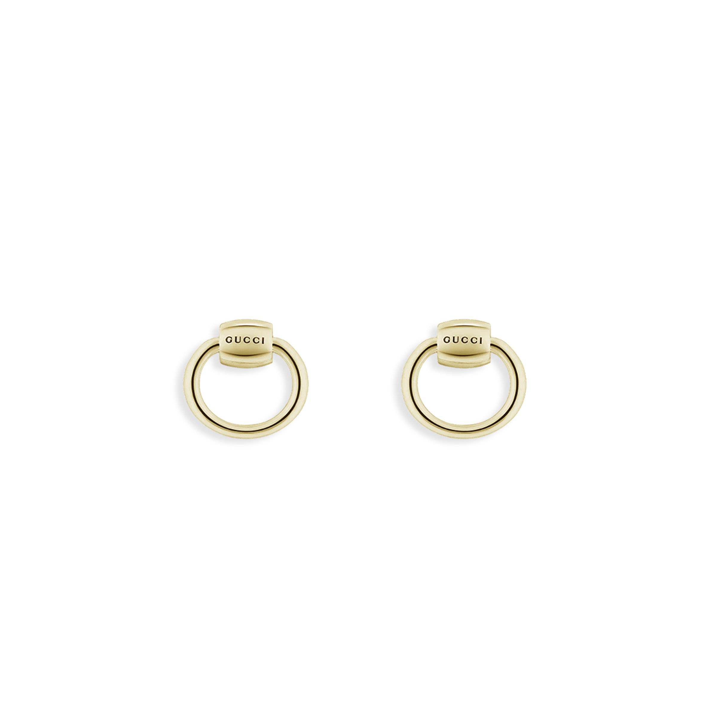 GUCCI HORSEBIT SMALL HOOP EARRINGS 